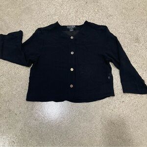 CITRON Santa Monica Vintage Sheer Black Blouse Size S